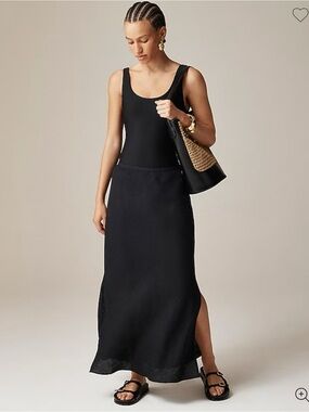 NWT J. Crew Gwyneth linen maxi skirt